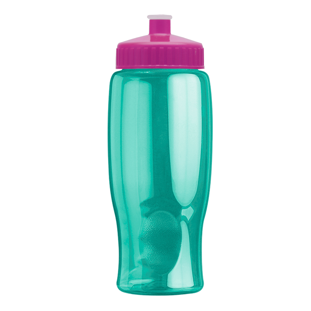 Custom logo Poly+ Bottle with Push-Pull Lid - 27 oz.