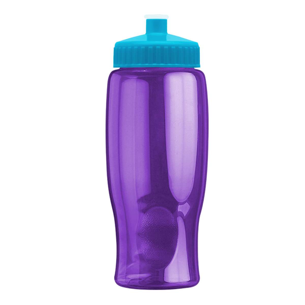 Custom logo Poly+ Bottle with Push-Pull Lid - 27 oz.
