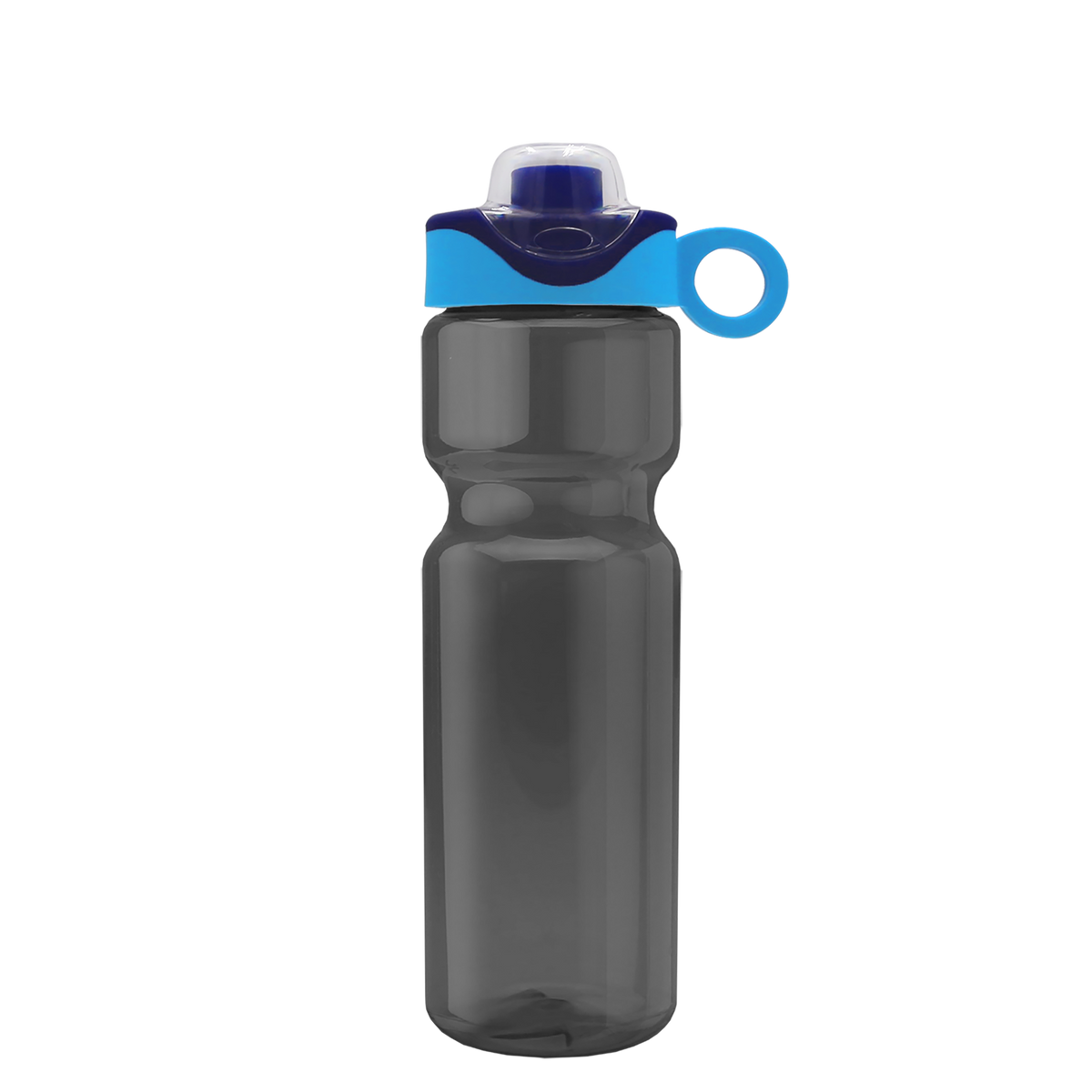 Custom logo Champ Bottle with Two-Tone Drink-Thru Lid with Silicone Loop - 28 oz.