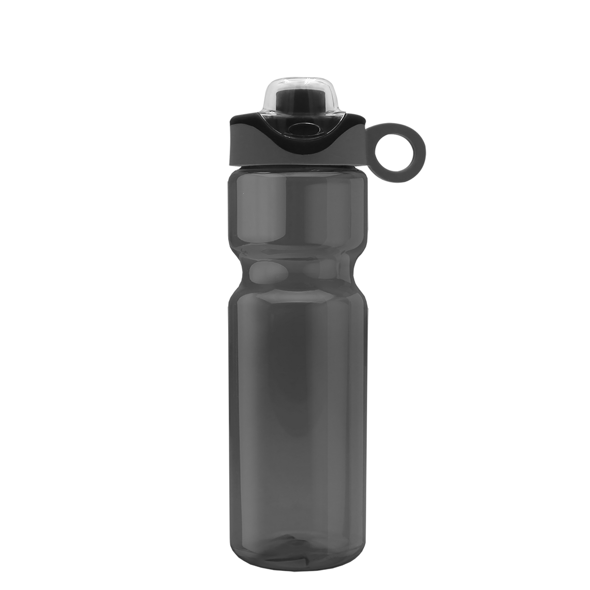 Custom logo Champ Bottle with Two-Tone Drink-Thru Lid with Silicone Loop - 28 oz.