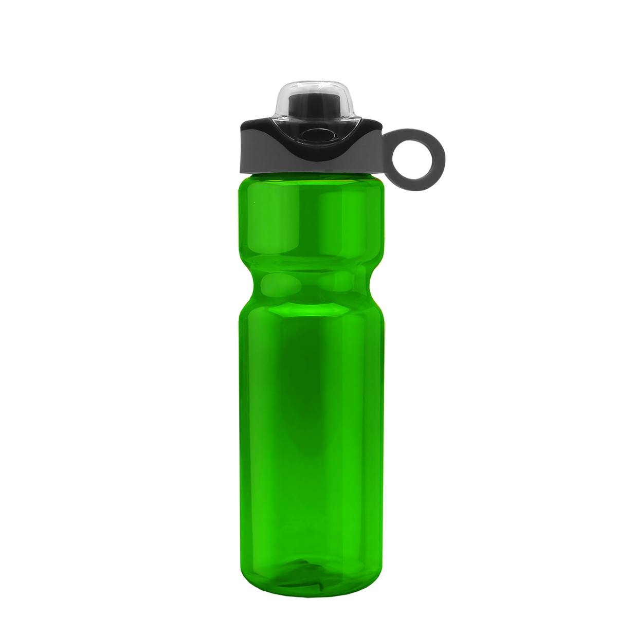 Custom logo Champ Bottle with Two-Tone Drink-Thru Lid with Silicone Loop - 28 oz.
