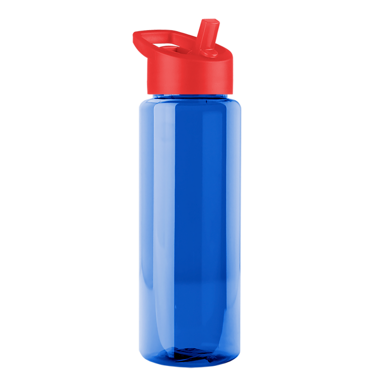 Custom logo Guzzler Bottle with Flip-Straw Lid - 32 oz.