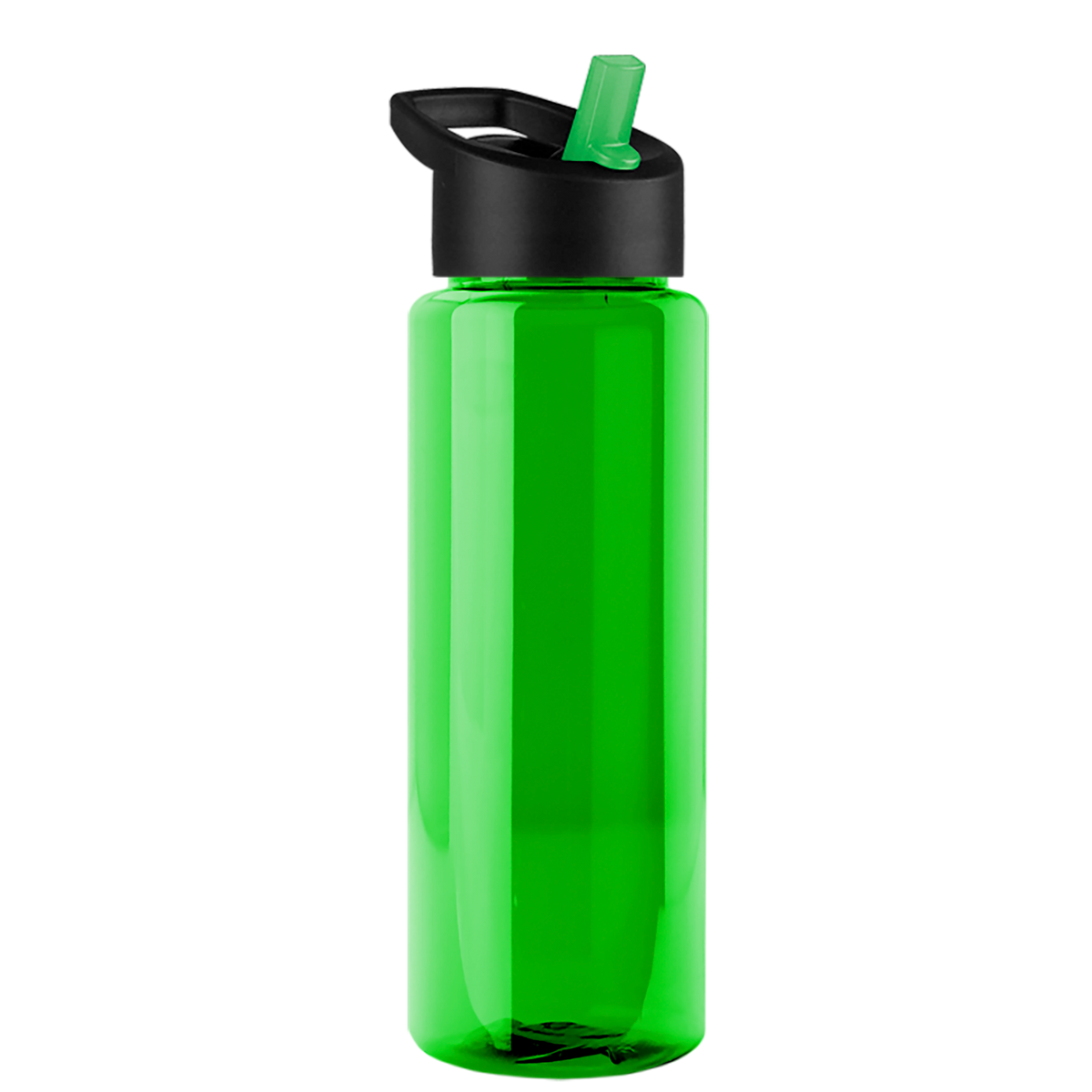 Custom logo Guzzler Bottle with Flip-Straw Lid - 32 oz.
