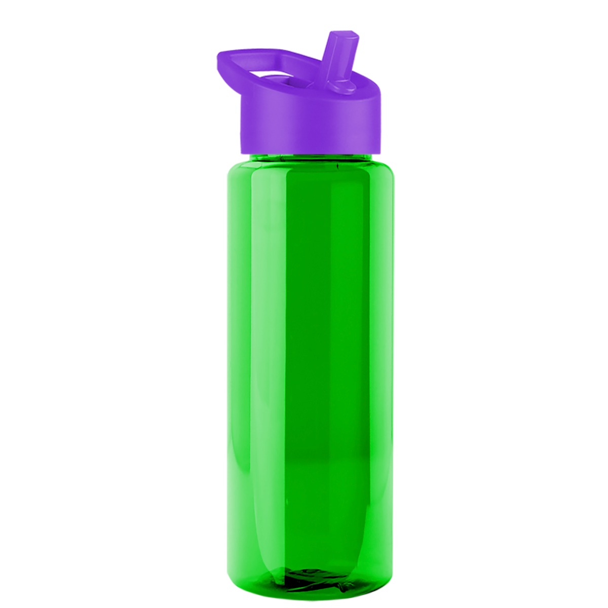 Custom logo Guzzler Bottle with Flip-Straw Lid - 32 oz.