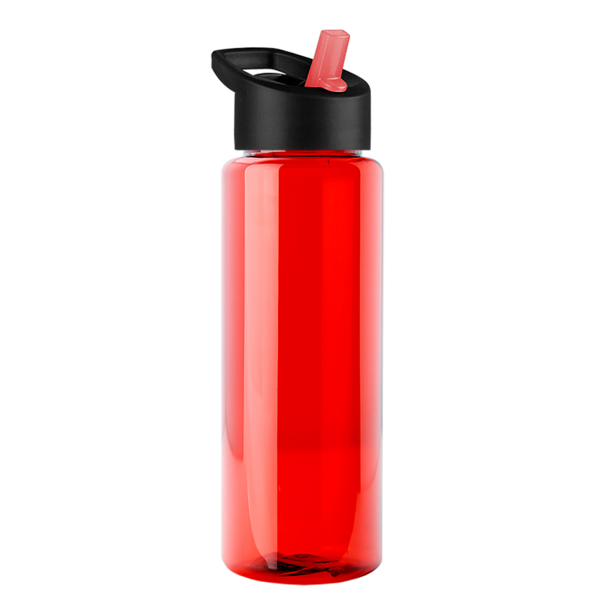 Custom logo Guzzler Bottle with Flip-Straw Lid - 32 oz.