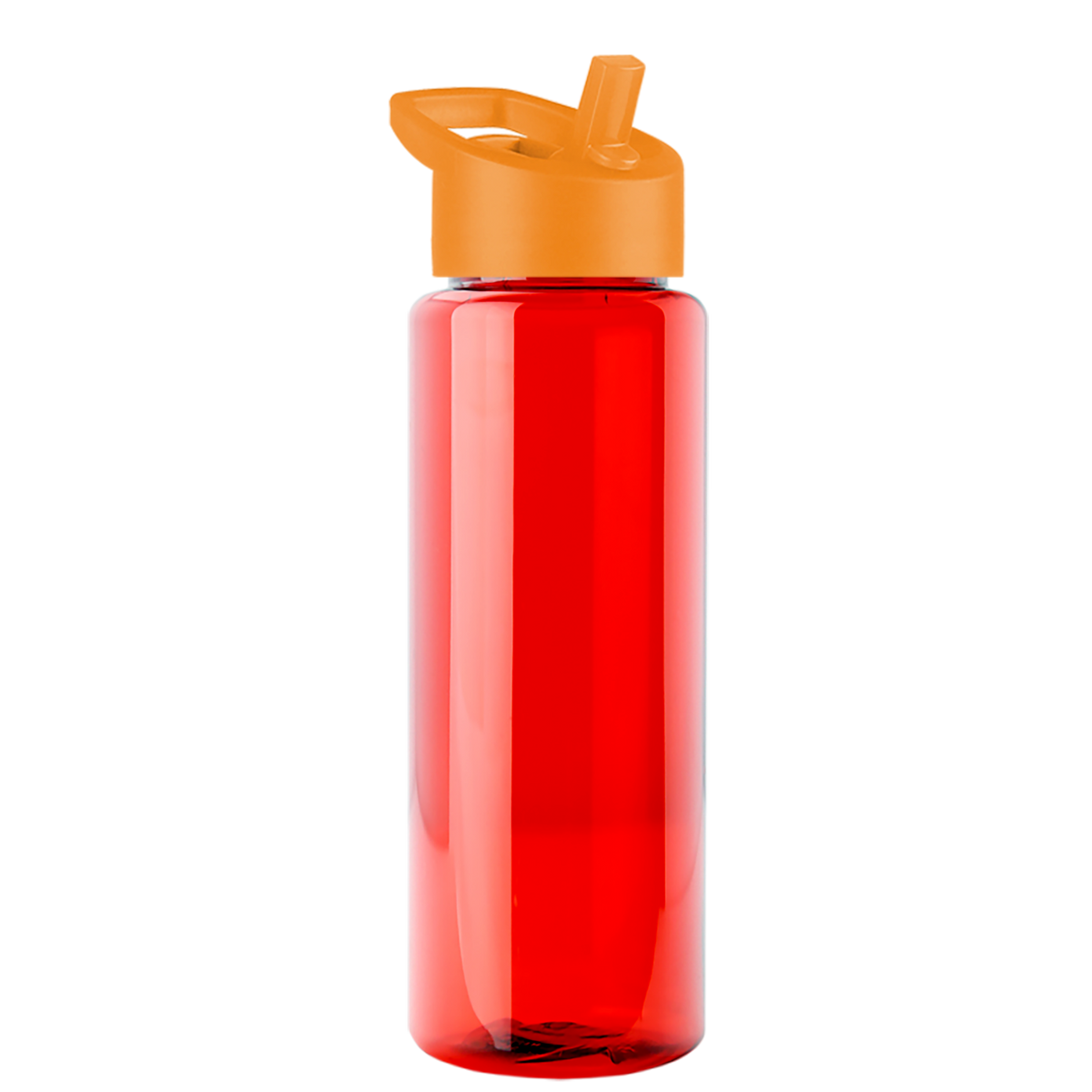 Custom logo Guzzler Bottle with Flip-Straw Lid - 32 oz.