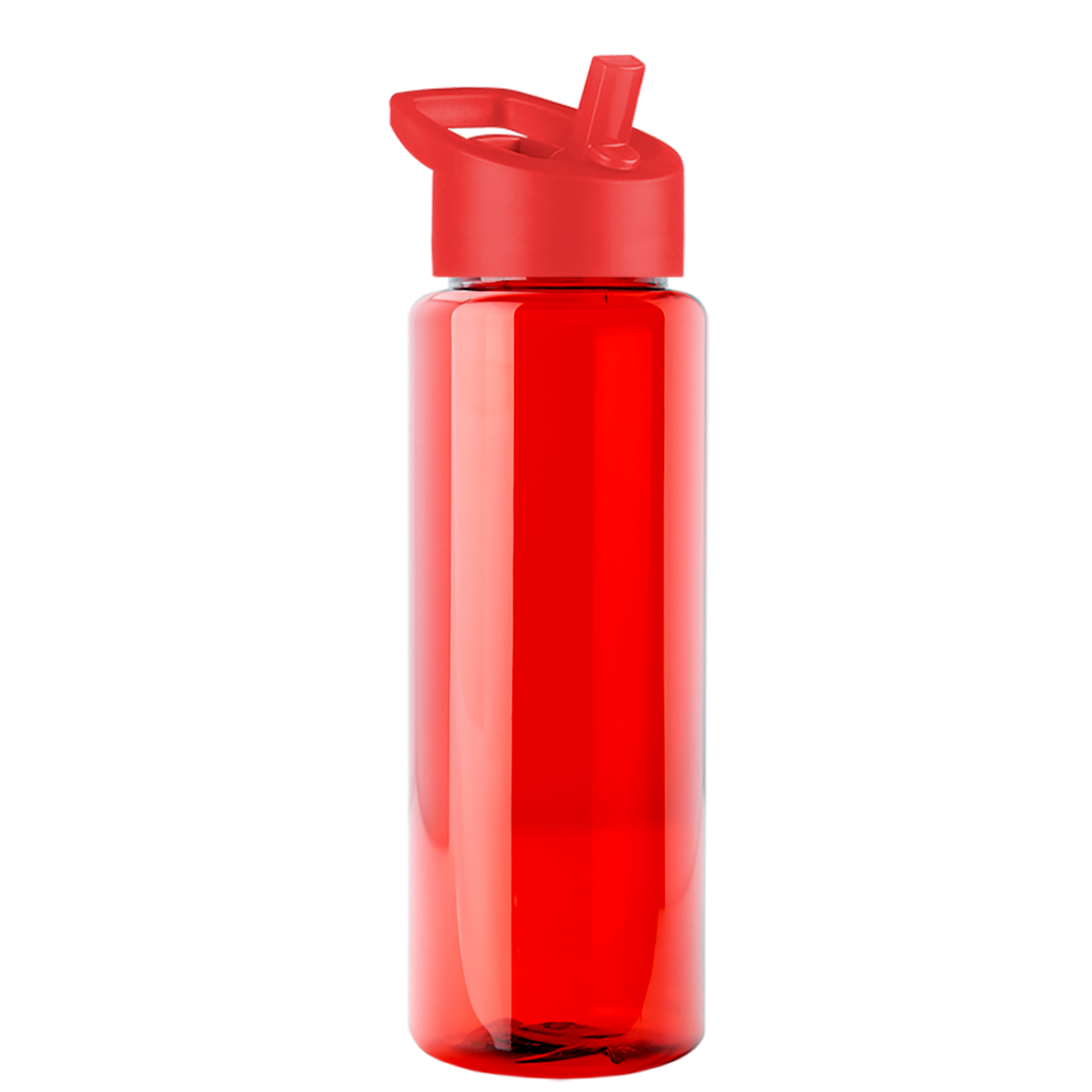 Custom logo Guzzler Bottle with Flip-Straw Lid - 32 oz.