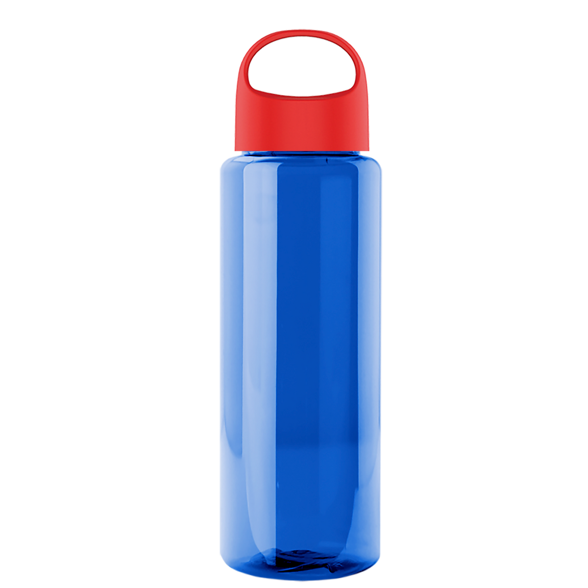 Custom logo Guzzler Bottle with Oval Crest Lid - 32 oz.