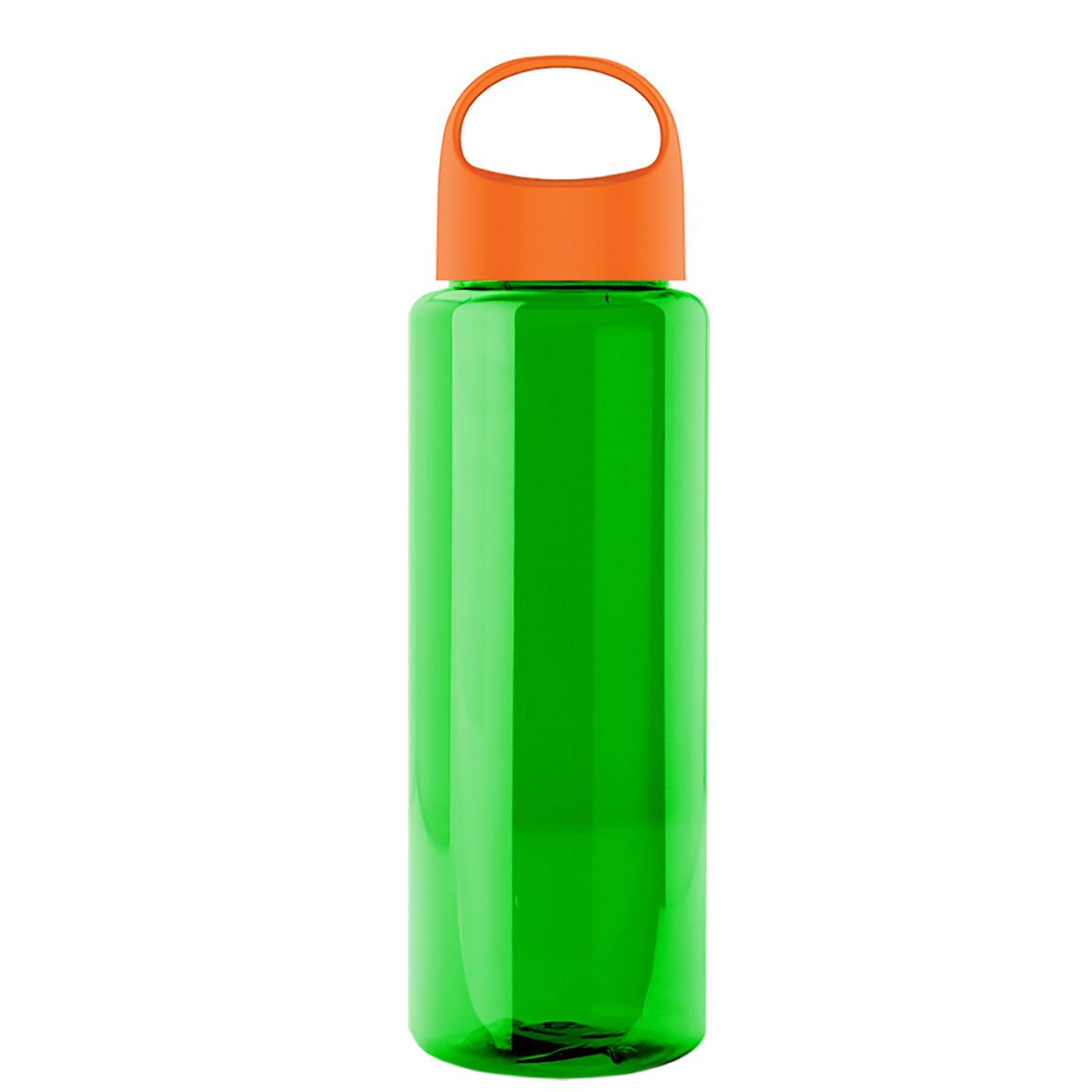 Custom logo Guzzler Bottle with Oval Crest Lid - 32 oz.