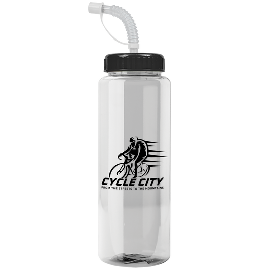 Guzzler Bottle with Straw Lid - 32 oz.