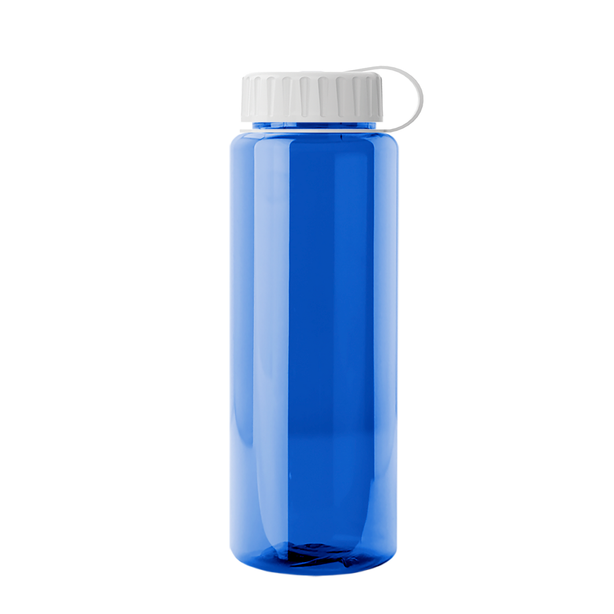 Custom logo Guzzler Bottle with Tethered Lid - 32 oz.