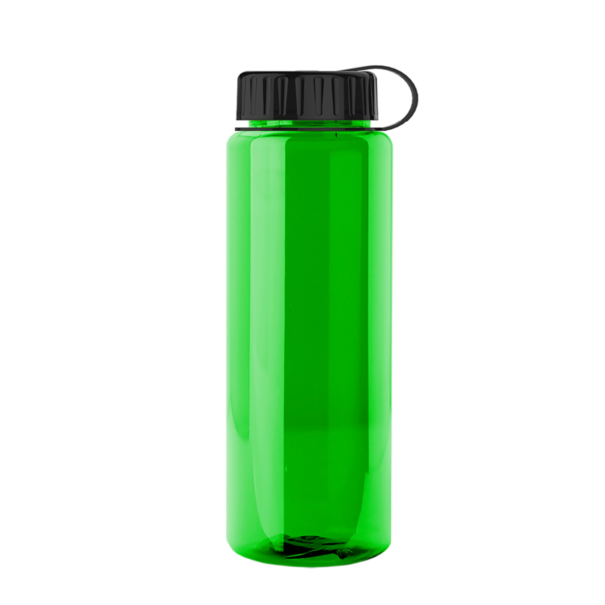 Custom logo Guzzler Bottle with Tethered Lid - 32 oz.