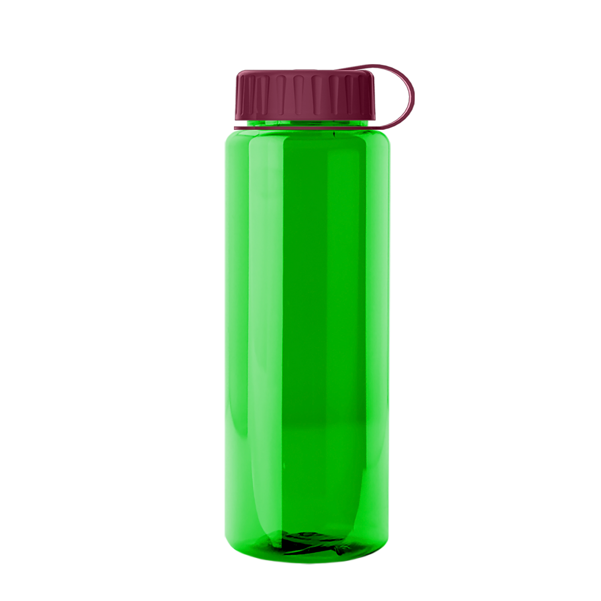 Custom logo Guzzler Bottle with Tethered Lid - 32 oz.