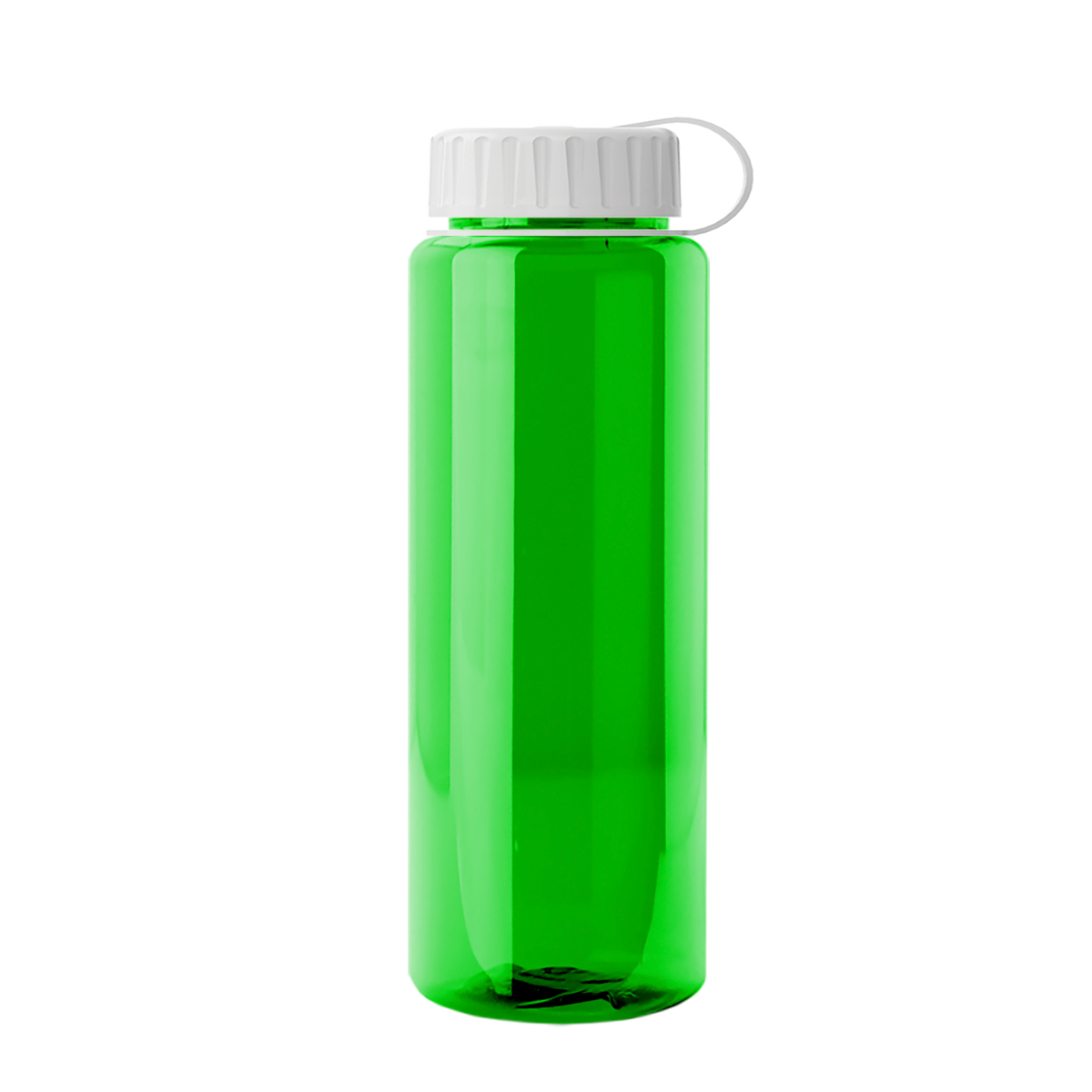 Custom logo Guzzler Bottle with Tethered Lid - 32 oz.