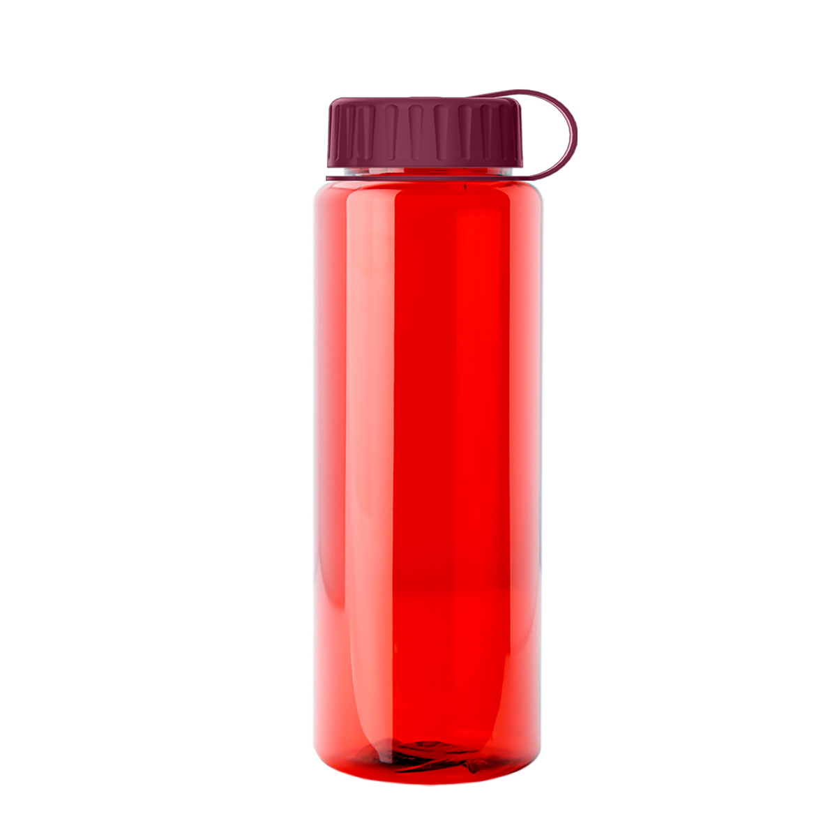 Custom logo Guzzler Bottle with Tethered Lid - 32 oz.