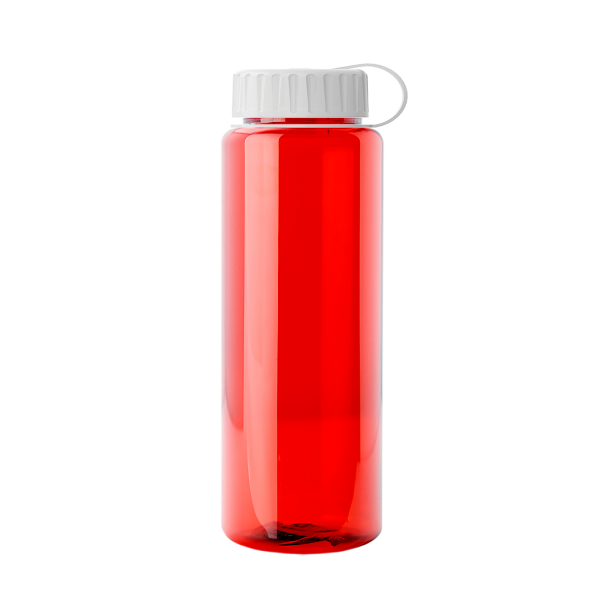 Custom logo Guzzler Bottle with Tethered Lid - 32 oz.