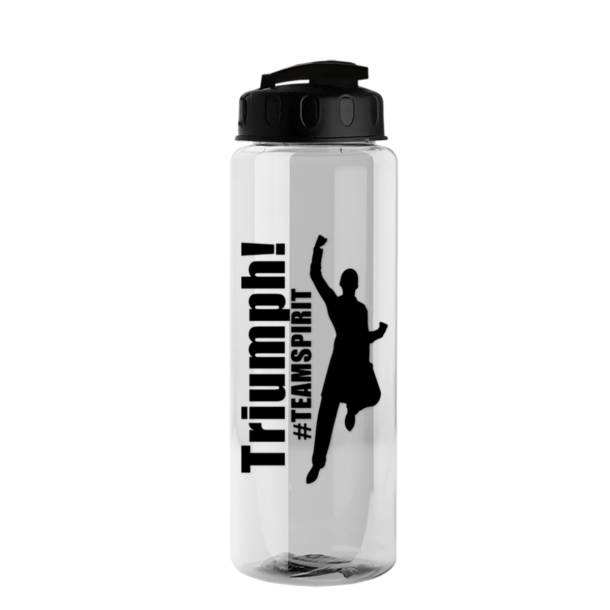 Custom logo Guzzler Bottle with Flip-Top Lid - 32 oz.
