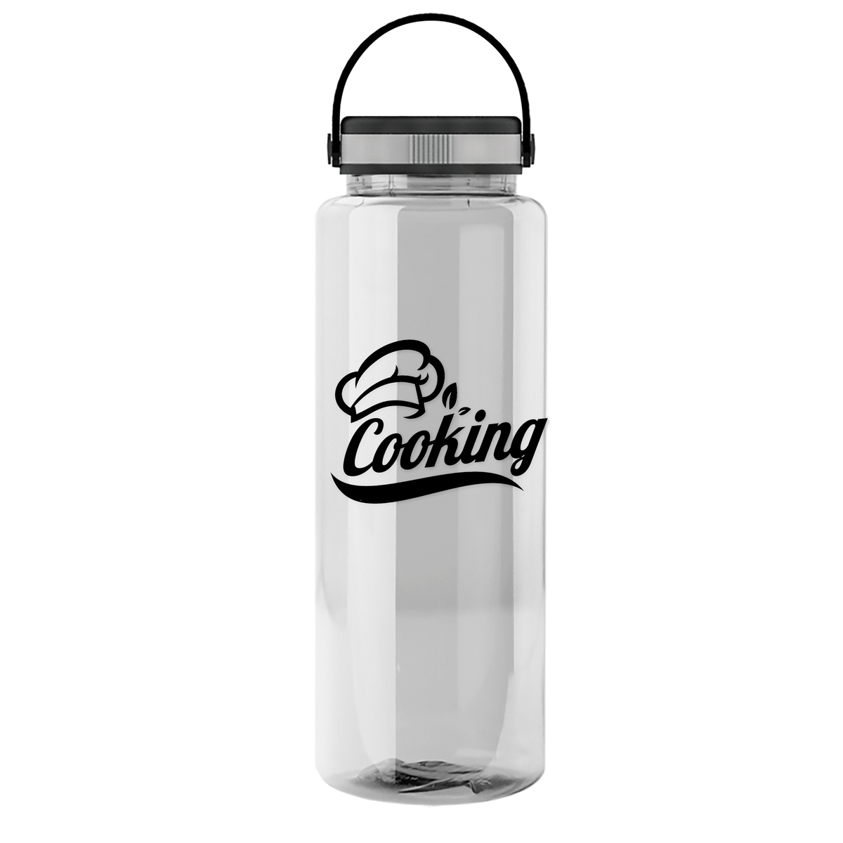 Custom logo Guzzler Bottle with Grip Lid - 32 oz.