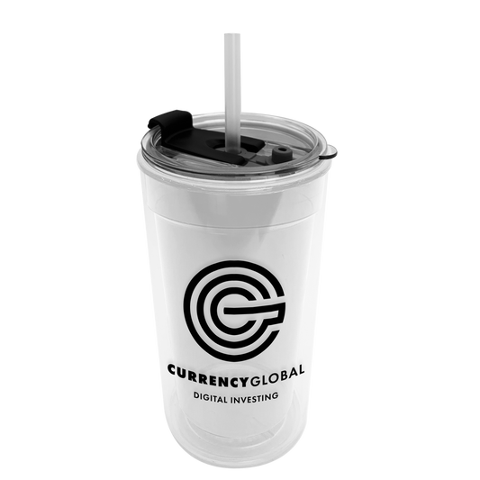 Transparent Tumbler with 2-in-1 Lid with Straw - 14 oz.