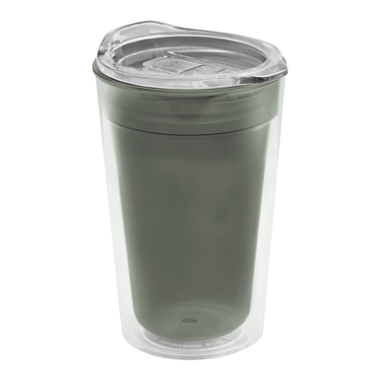 Custom logo Transparent Tumbler with Slider Lid - 14 oz.