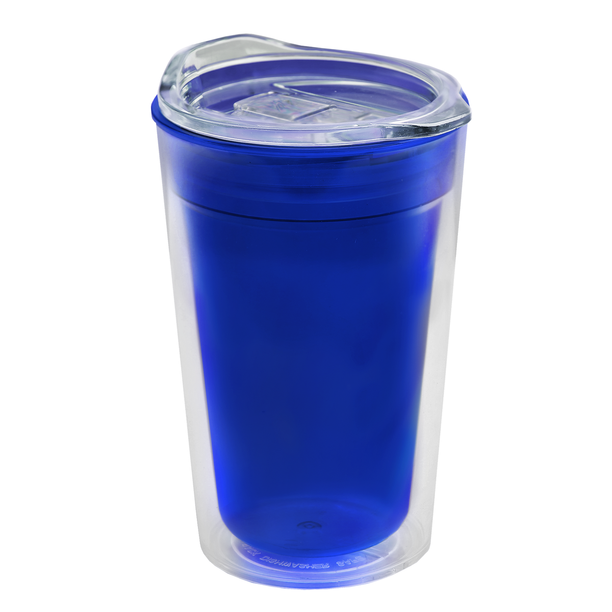 Custom logo Transparent Tumbler with Slider Lid - 14 oz.