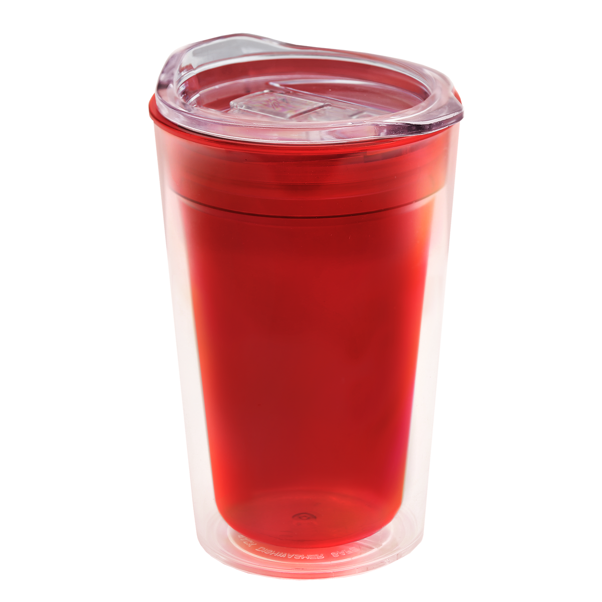 Custom logo Transparent Tumbler with Slider Lid - 14 oz.