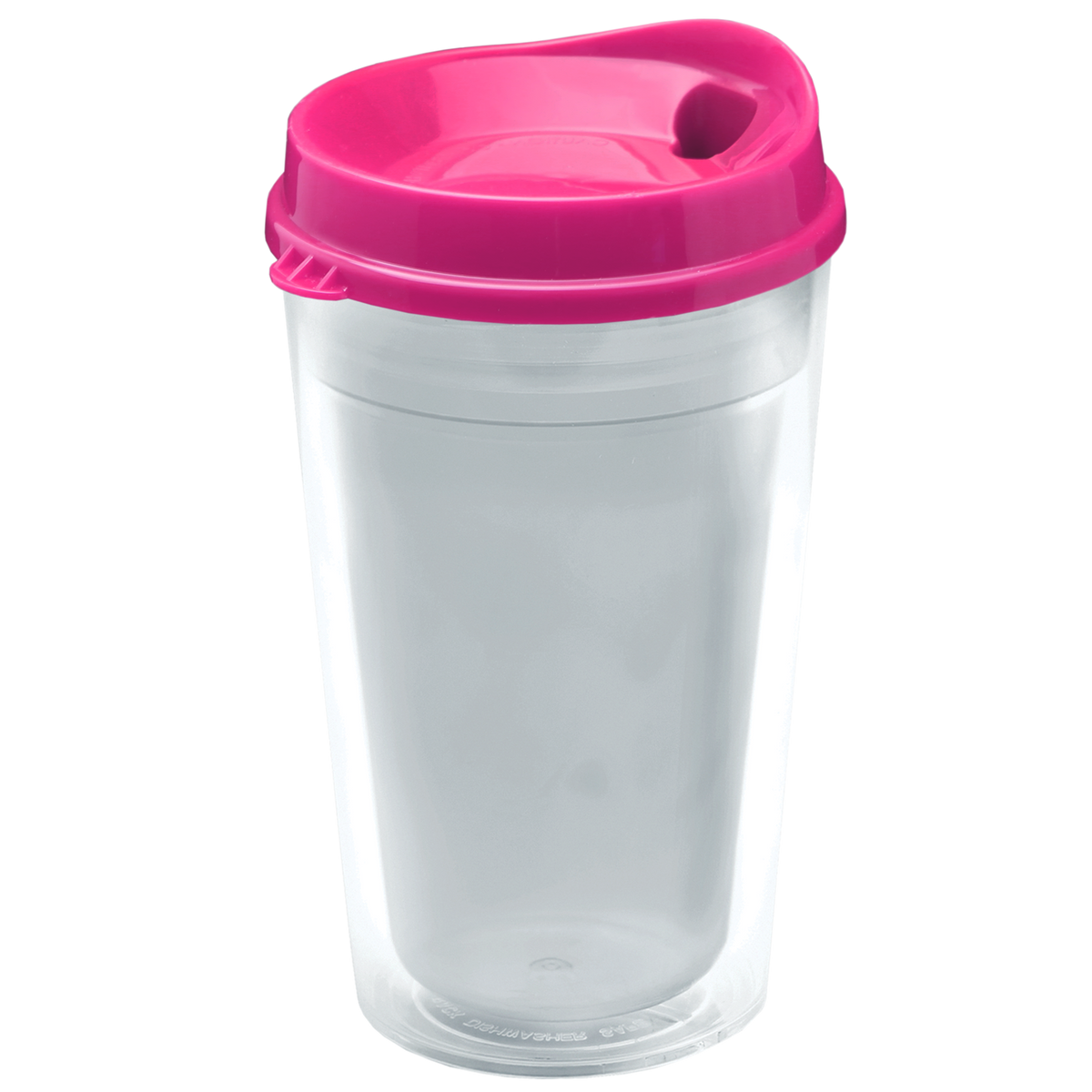 Custom logo Transparent Tumbler with Sip Lid and Full-Color Insert - 16 oz.