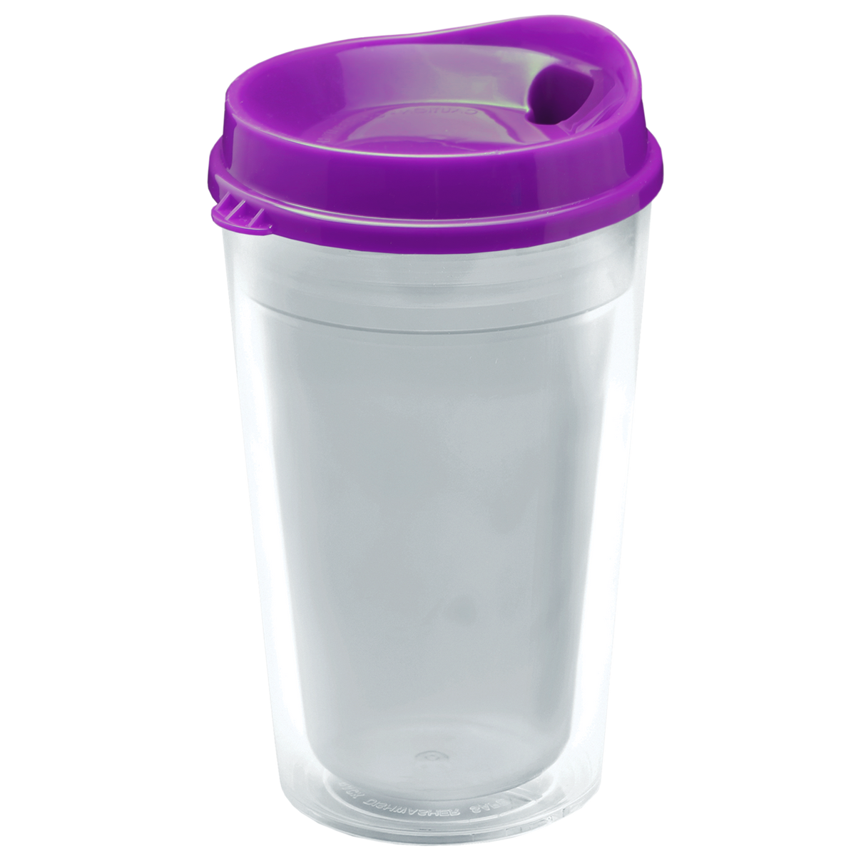 Custom logo Transparent Tumbler with Sip Lid and Full-Color Insert - 16 oz.