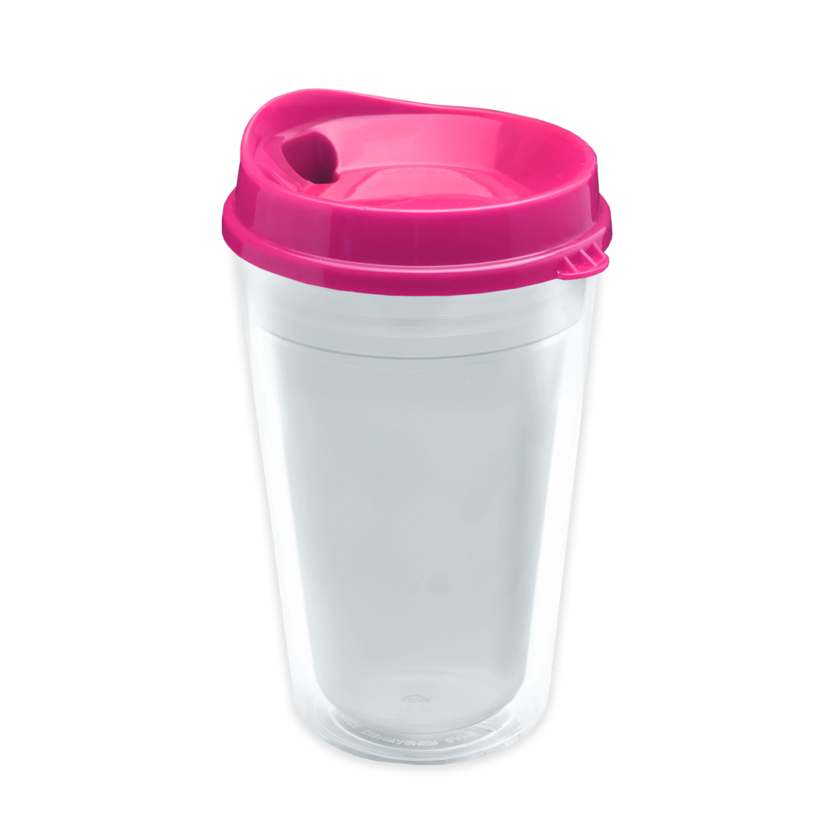 Custom logo Transparent Tumbler with Sip Lid and Full-Color Paper Insert - 16 oz.