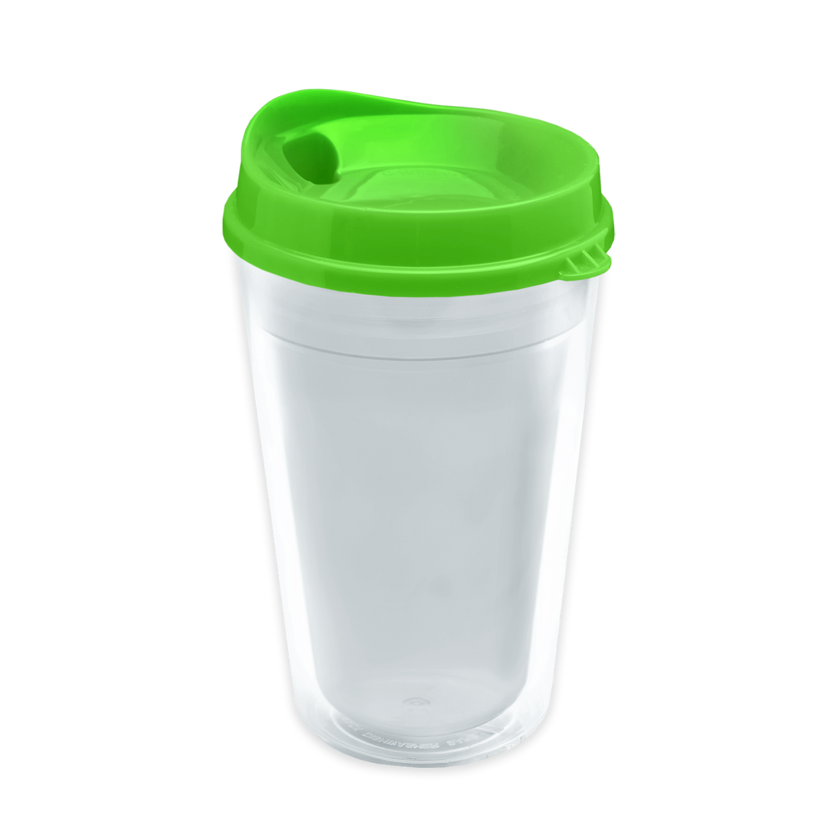 Custom logo Transparent Tumbler with Sip Lid and Full-Color Paper Insert - 16 oz.