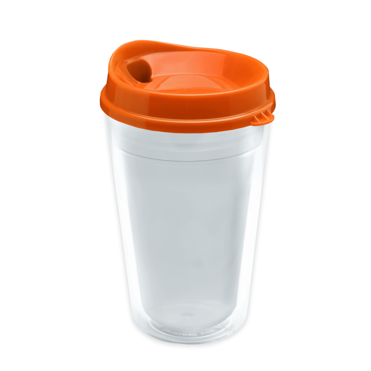 Custom logo Transparent Tumbler with Sip Lid and Full-Color Paper Insert - 16 oz.