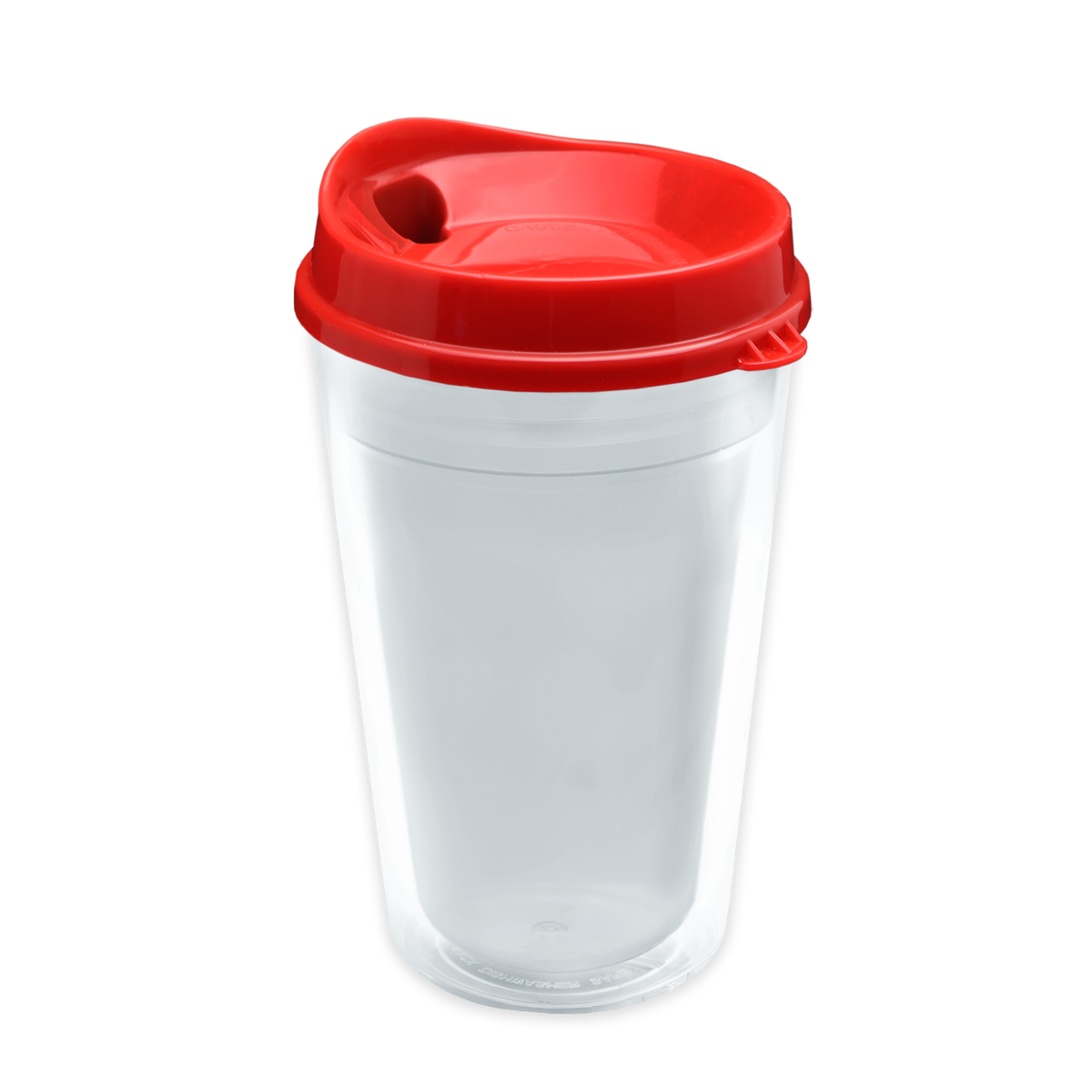 Custom logo Transparent Tumbler with Sip Lid and Full-Color Paper Insert - 16 oz.