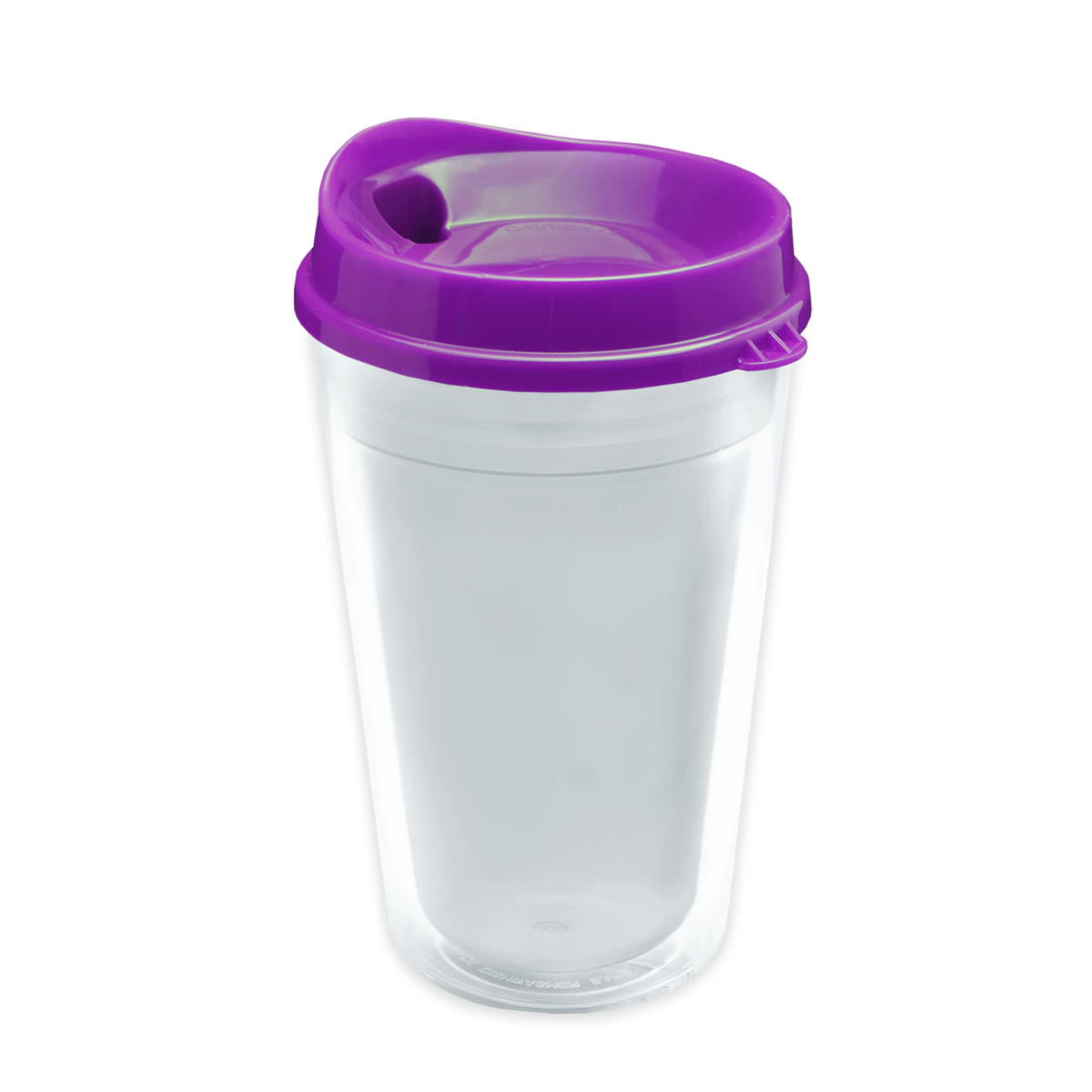 Custom logo Transparent Tumbler with Sip Lid and Full-Color Paper Insert - 16 oz.