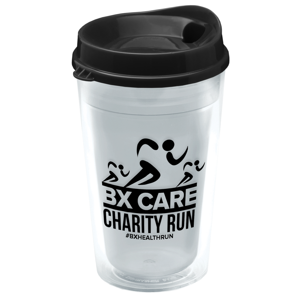 Custom logo Transparent Tumbler with Sip Lid - 16 oz.