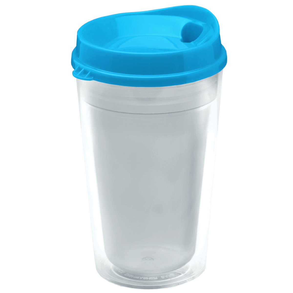 Custom logo Transparent Tumbler with Sip Lid - 16 oz.