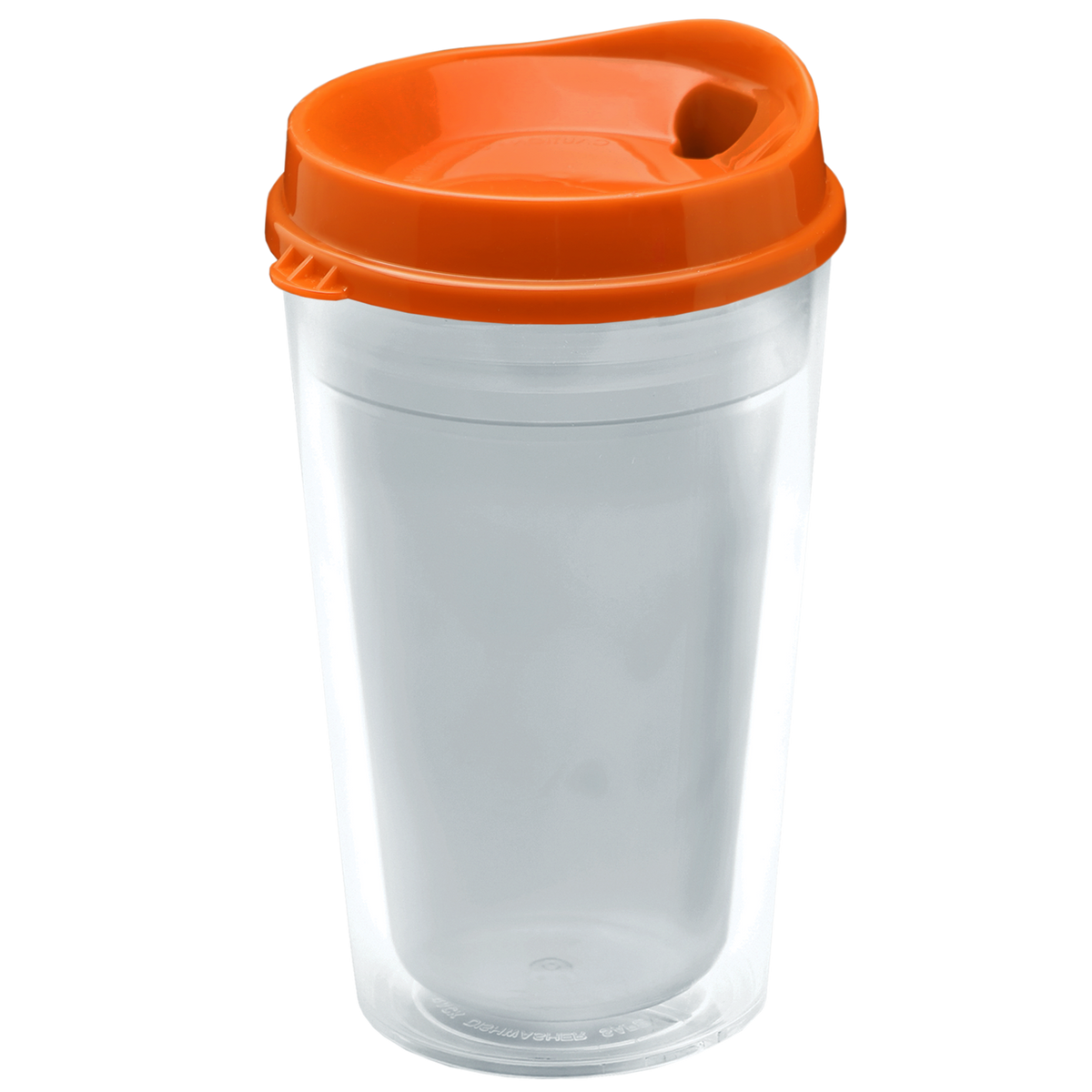 Custom logo Transparent Tumbler with Sip Lid - 16 oz.