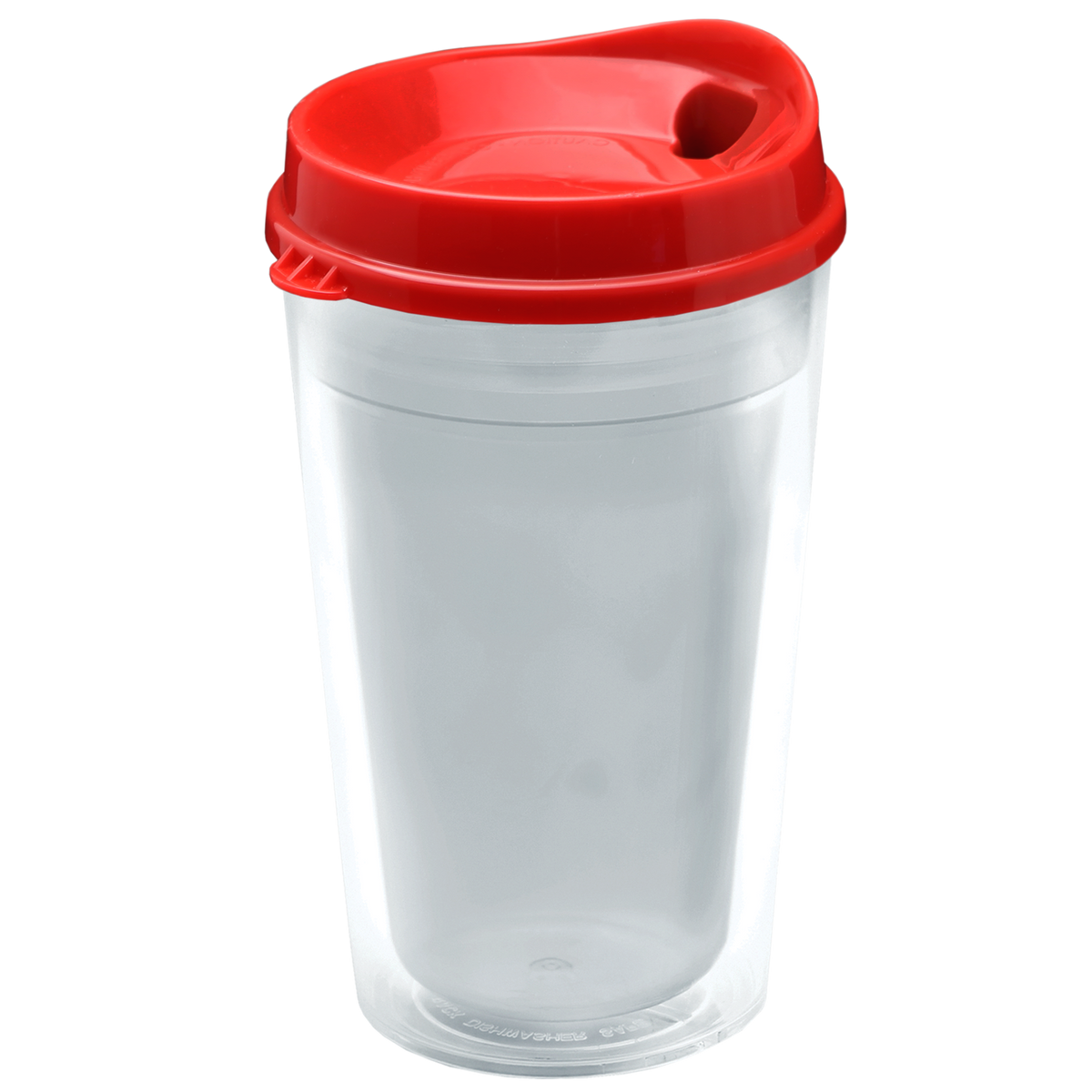 Custom logo Transparent Tumbler with Sip Lid - 16 oz.