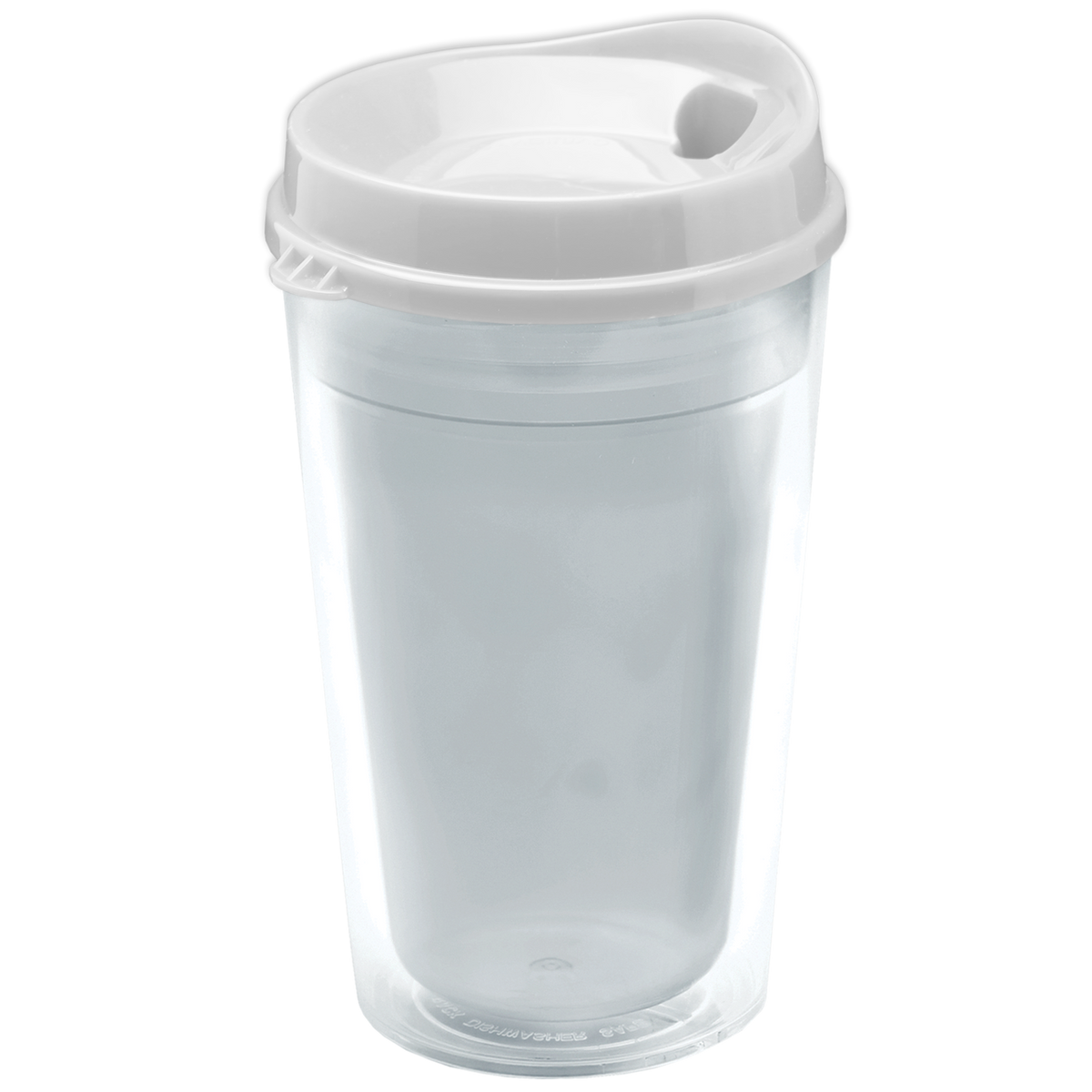 Custom logo Transparent Tumbler with Sip Lid - 16 oz.