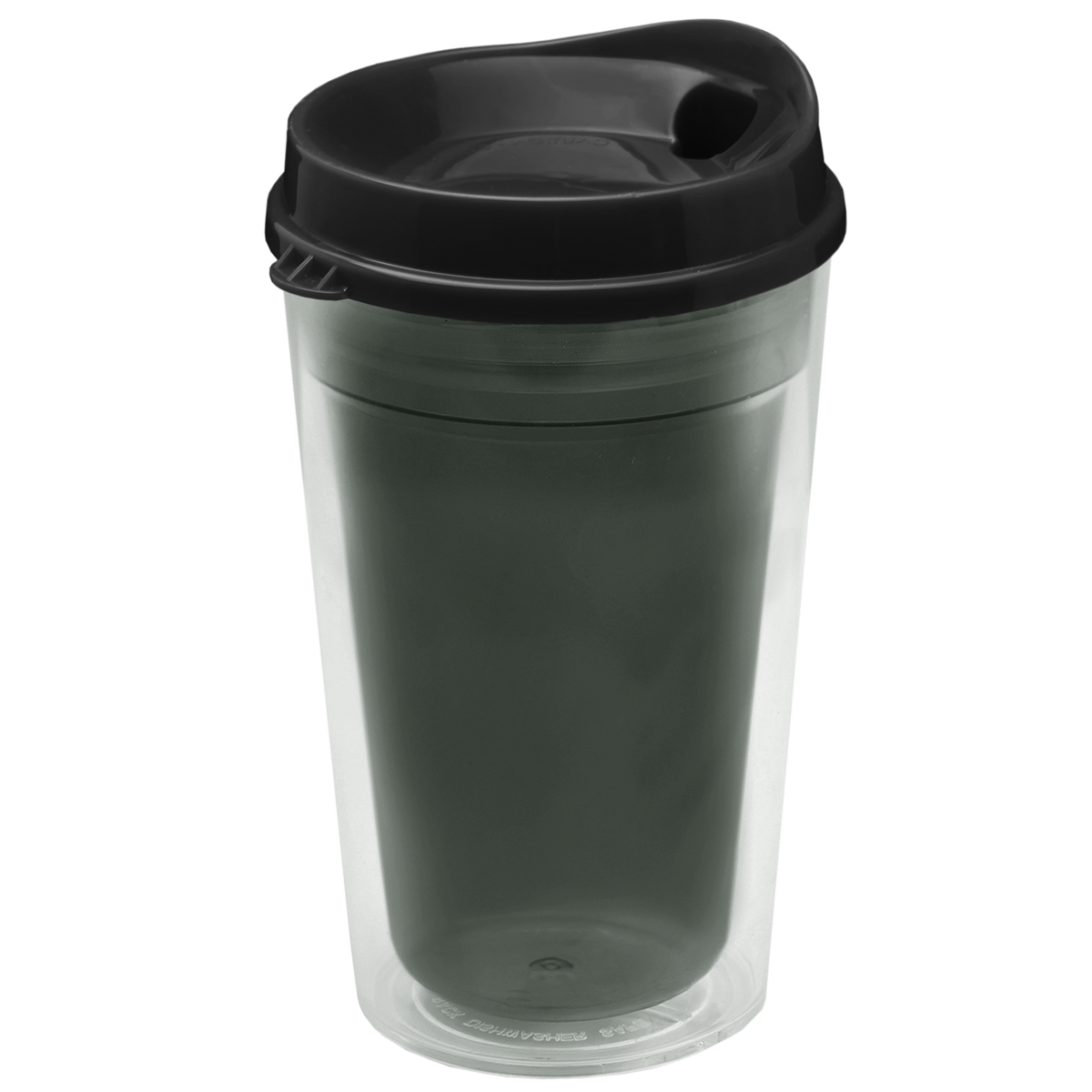 Custom logo Transparent Tumbler with Sip Lid - 16 oz.