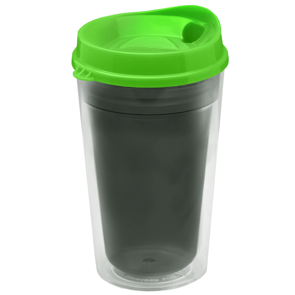 Custom logo Transparent Tumbler with Sip Lid - 16 oz.