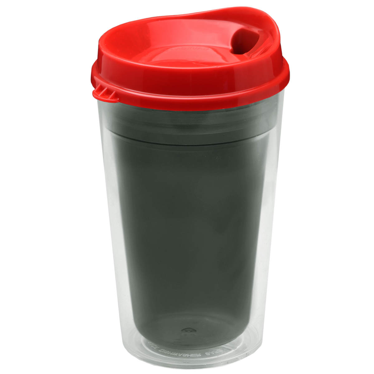 Custom logo Transparent Tumbler with Sip Lid - 16 oz.