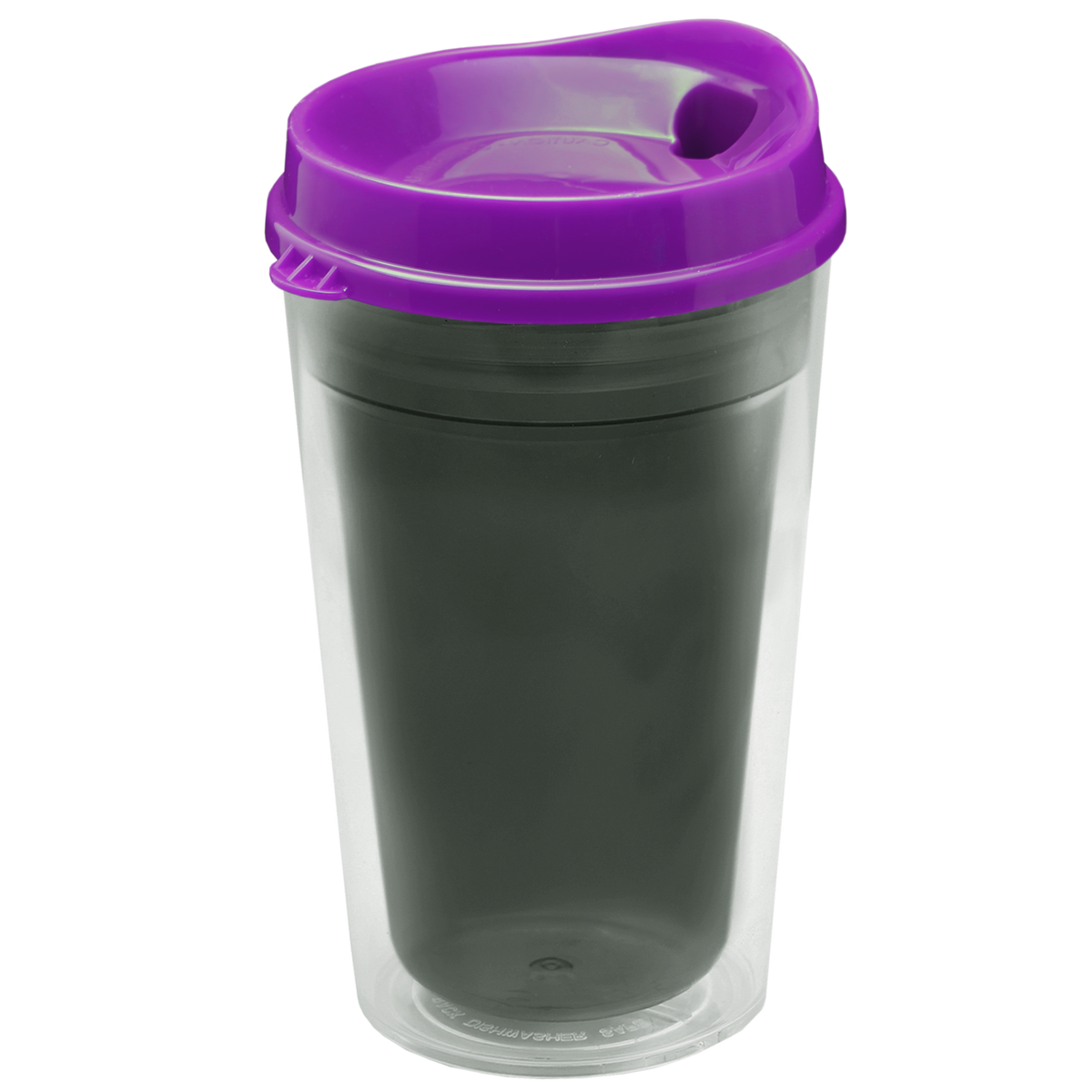 Custom logo Transparent Tumbler with Sip Lid - 16 oz.