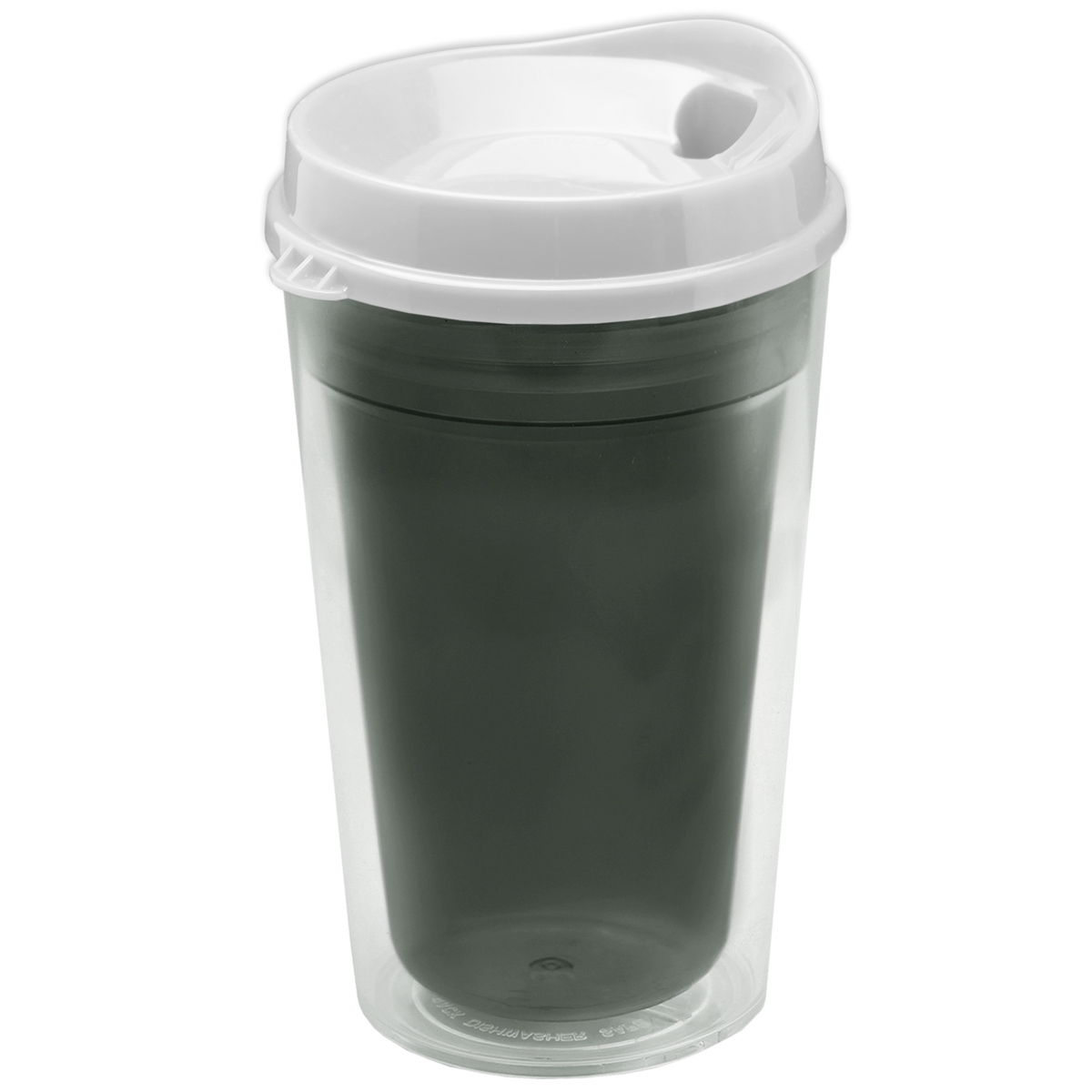 Custom logo Transparent Tumbler with Sip Lid - 16 oz.