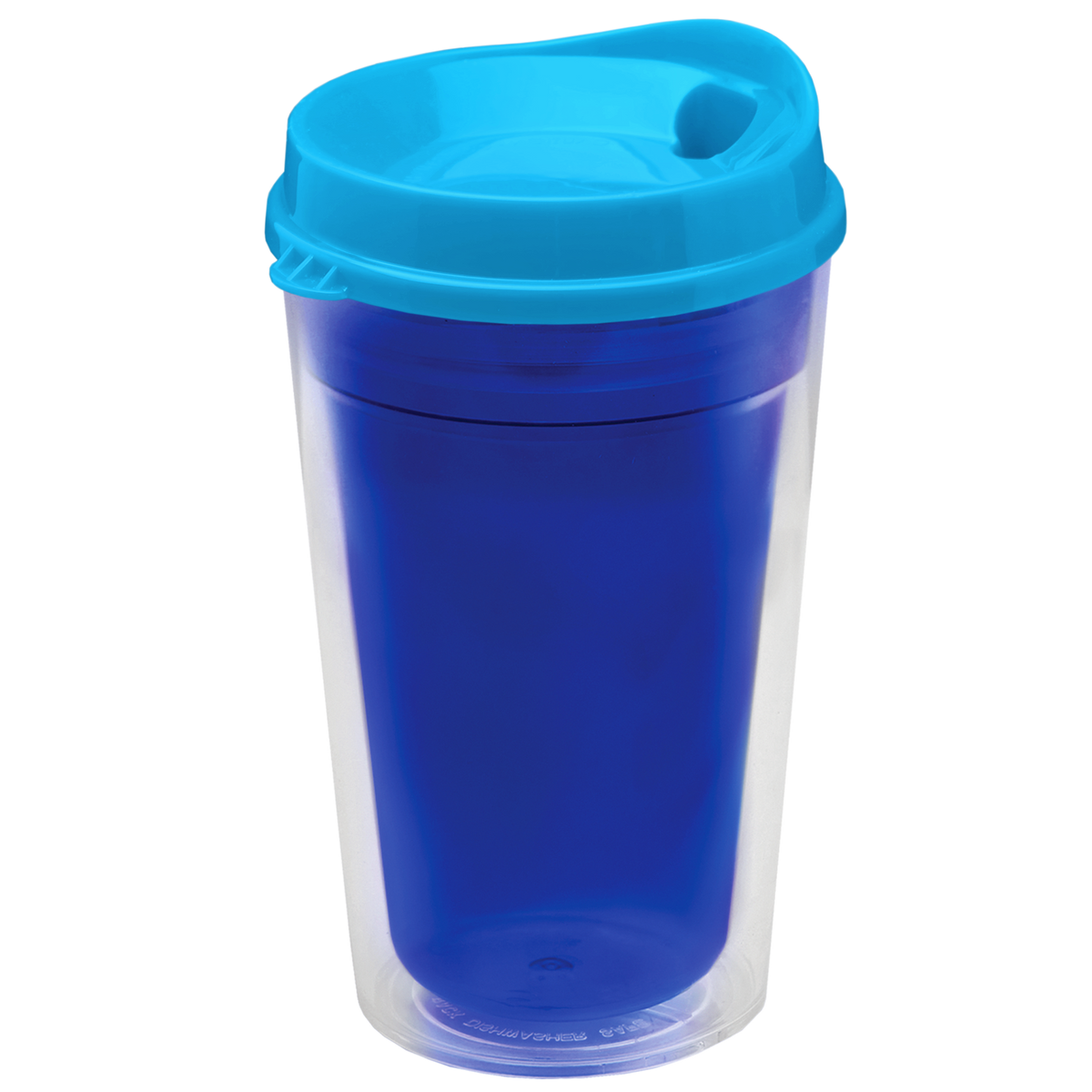 Custom logo Transparent Tumbler with Sip Lid - 16 oz.