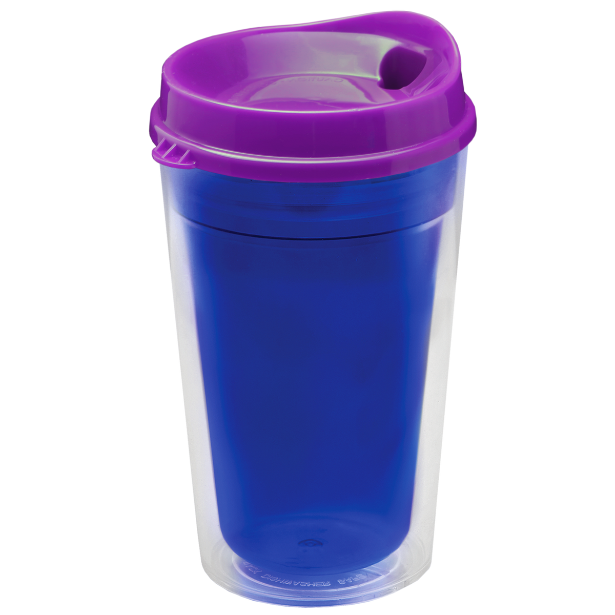 Custom logo Transparent Tumbler with Sip Lid - 16 oz.