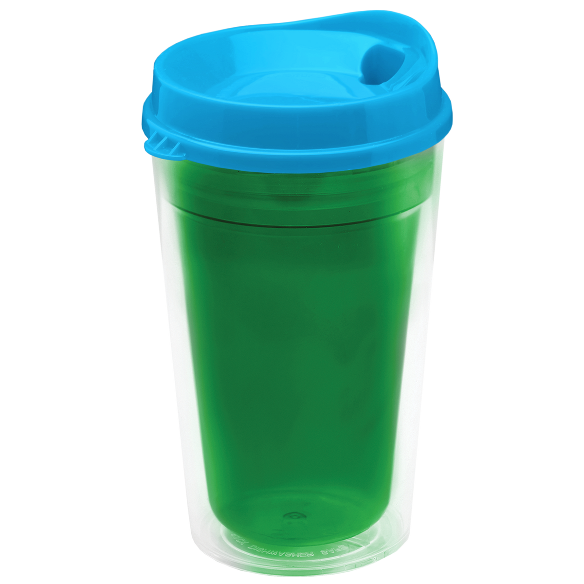 Custom logo Transparent Tumbler with Sip Lid - 16 oz.