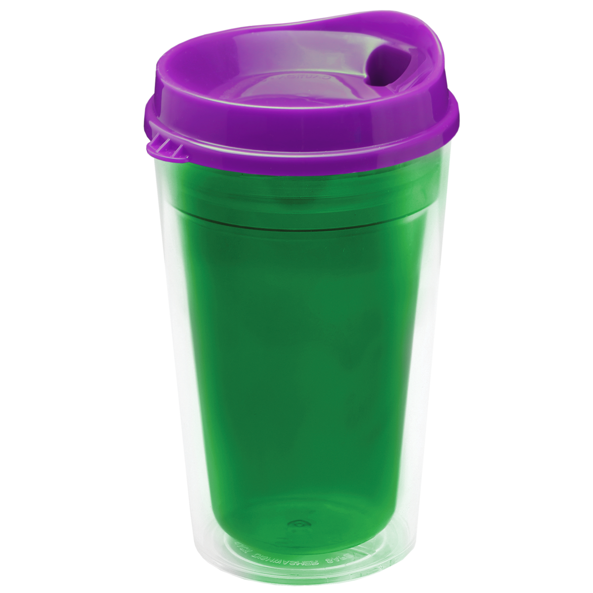 Custom logo Transparent Tumbler with Sip Lid - 16 oz.