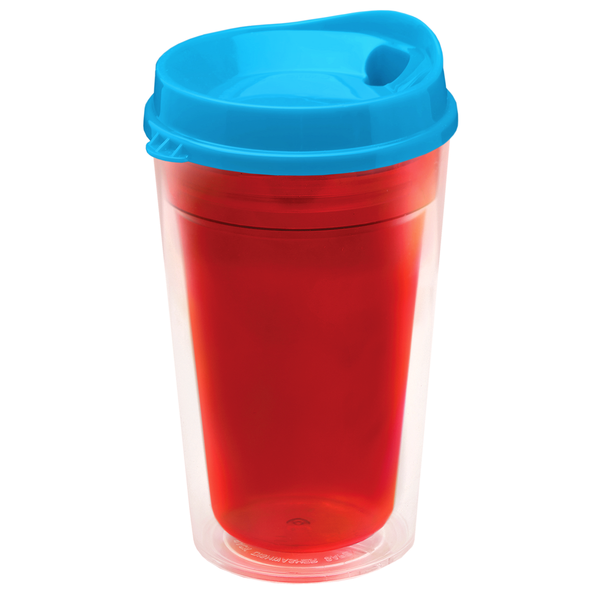Custom logo Transparent Tumbler with Sip Lid - 16 oz.