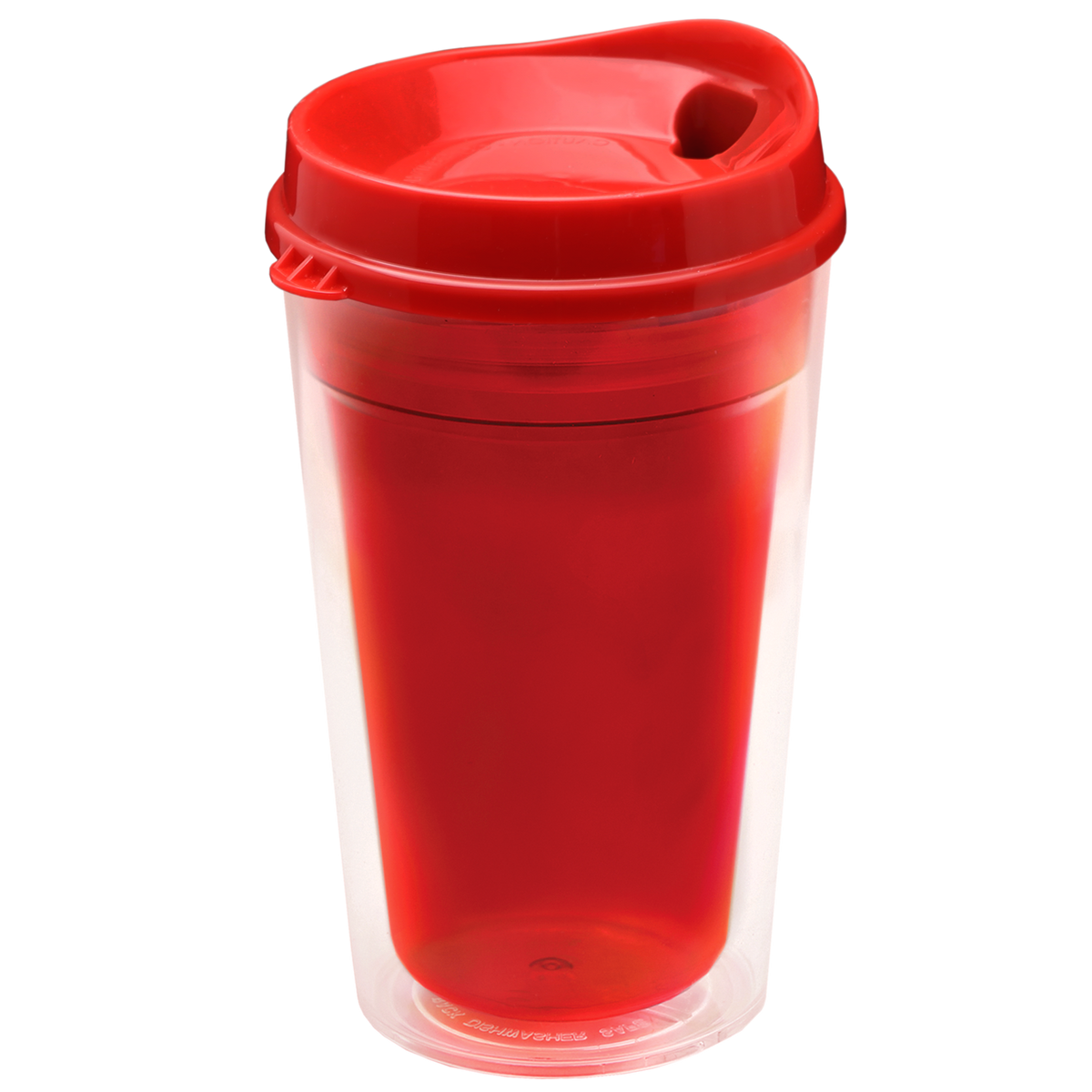 Custom logo Transparent Tumbler with Sip Lid - 16 oz.