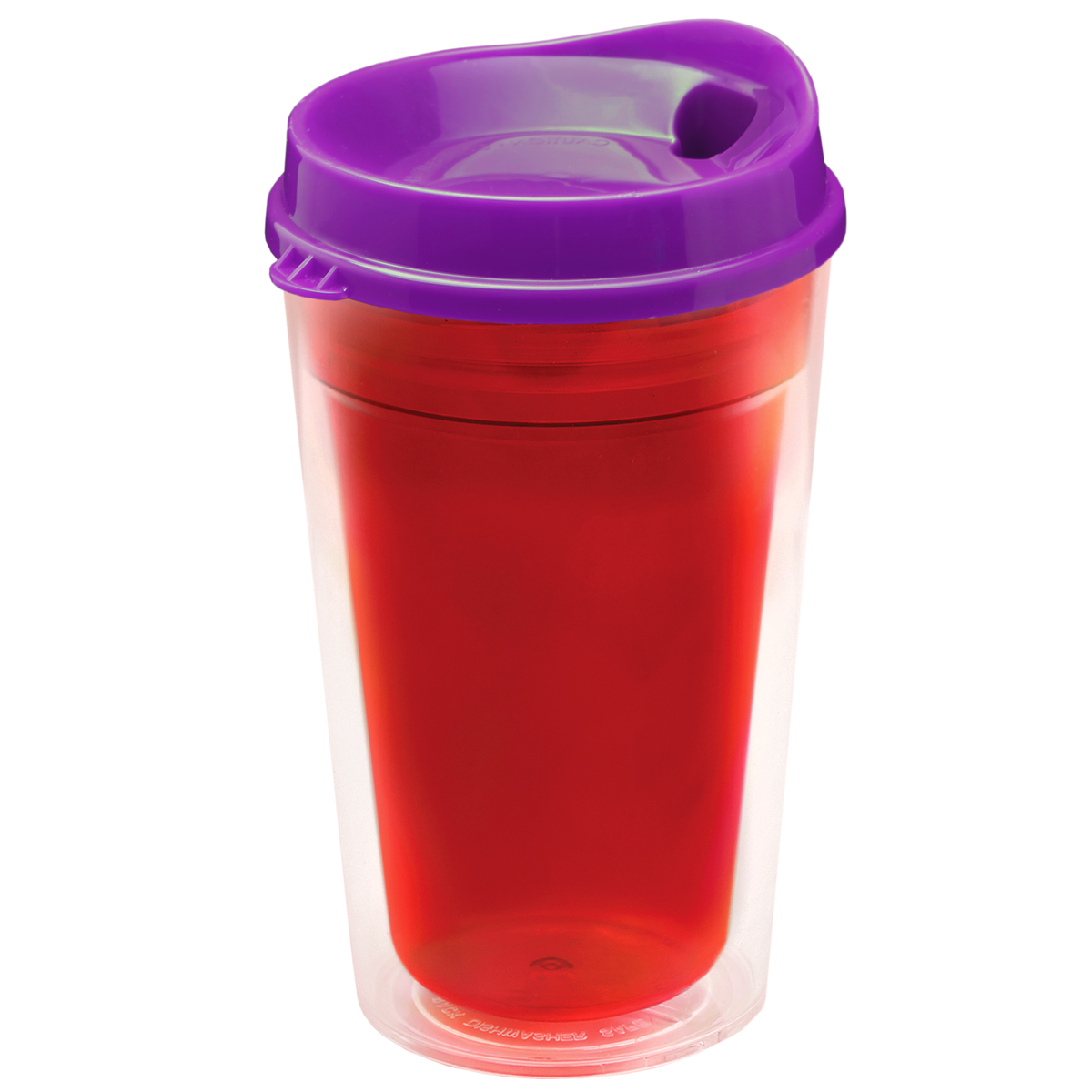 Custom logo Transparent Tumbler with Sip Lid - 16 oz.